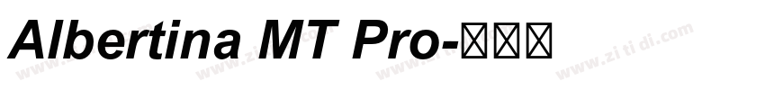 Albertina MT Pro字体转换